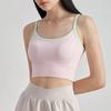 Дышащее нижнее белье для йоги, контрастный цвет, фитнес-бра, красивая спина, спортивный бюстгальтер, тренажерный зал