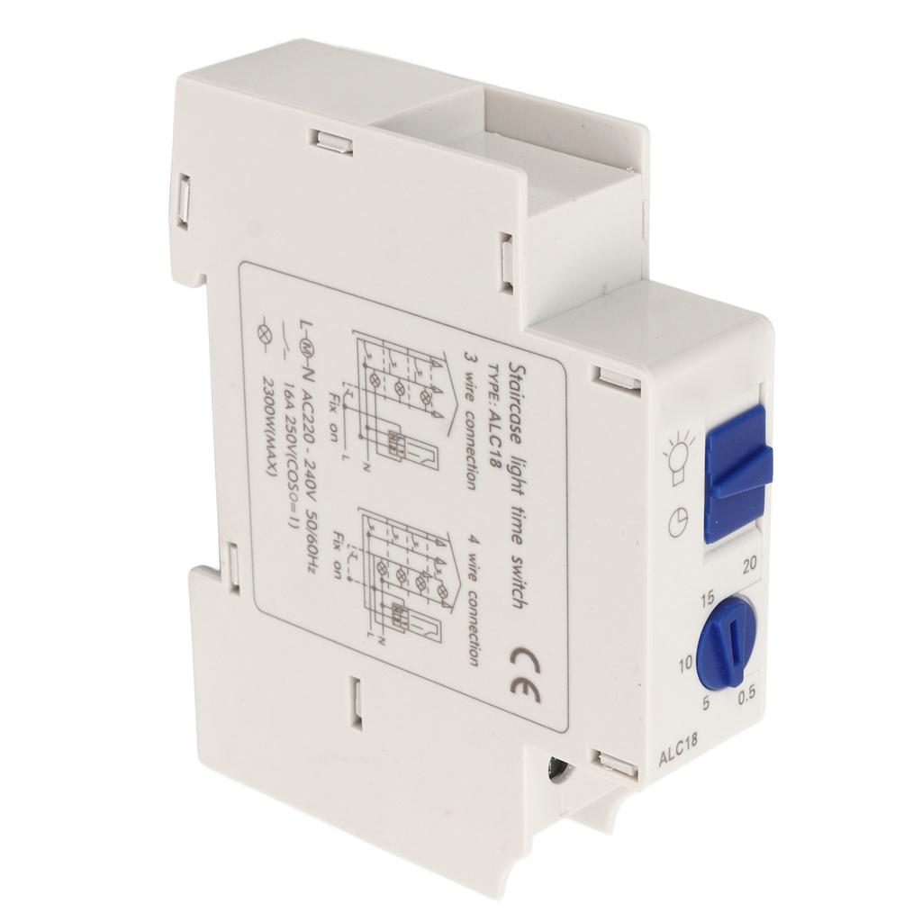 Timer Switch Circuit Breaker 0.5‑20min Timing Controller 220‑240V AC for Light Appliances