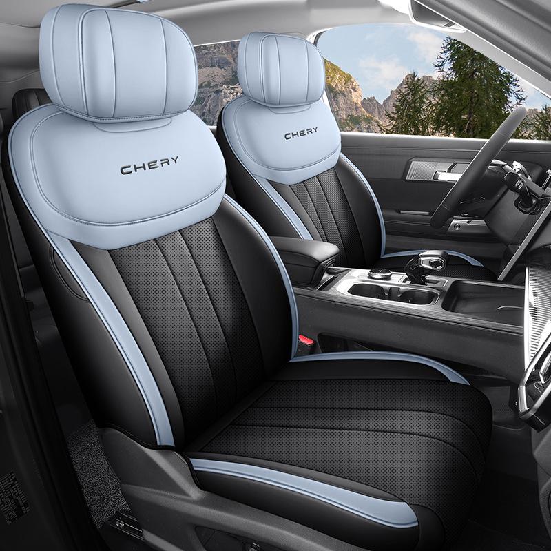New Model Universal Full Leather Car Seat Cushion for Fengyun T6, Five-Seat, All-Season