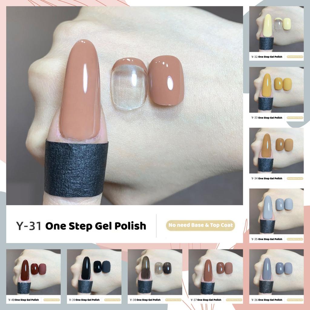 10Colors/Set 10ml One Step Gel No Need Base Top Coat UV Gel Polish Jelly Color Soak Off Varnish Nail Art Gel Lacquer