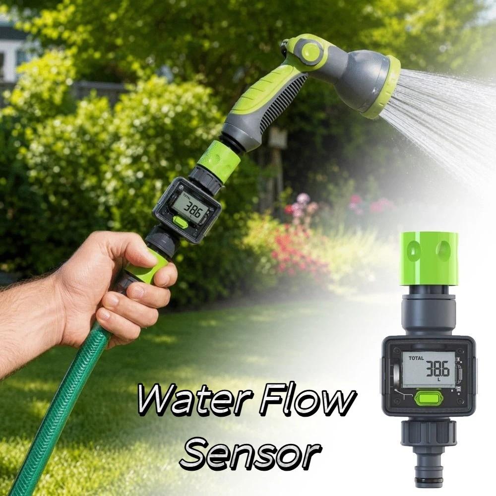 Digital Water Flow Meter IPX6 Flow Rate Monitoring Water Flow Water Flow Sensors Sprinkler