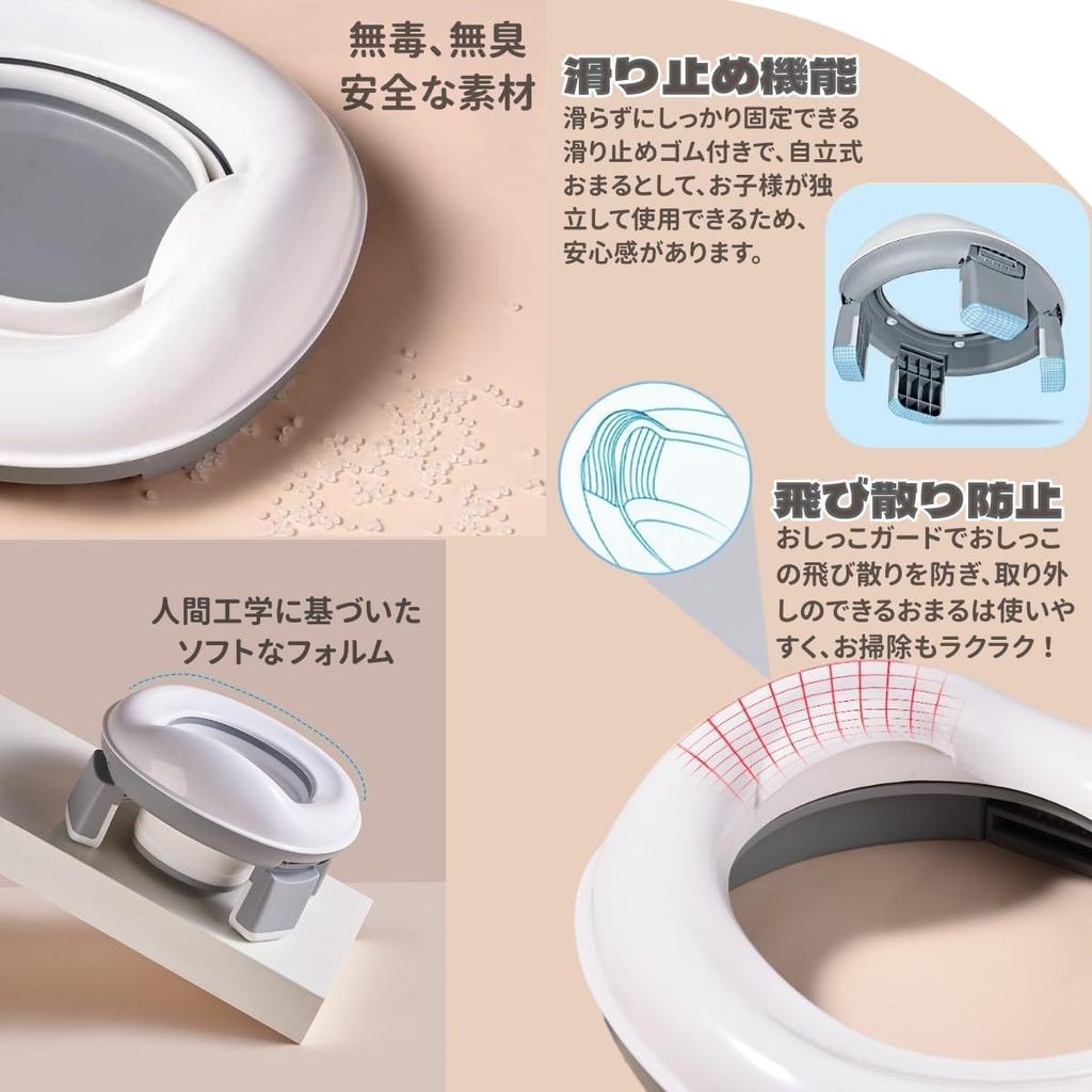 Little Potty Portable 3 In Foldable Toilet Gentle On the Odor Easy To Toddler Toilet For Outdoor Going Travel Bean® Children's Seat, Toilet, 1,