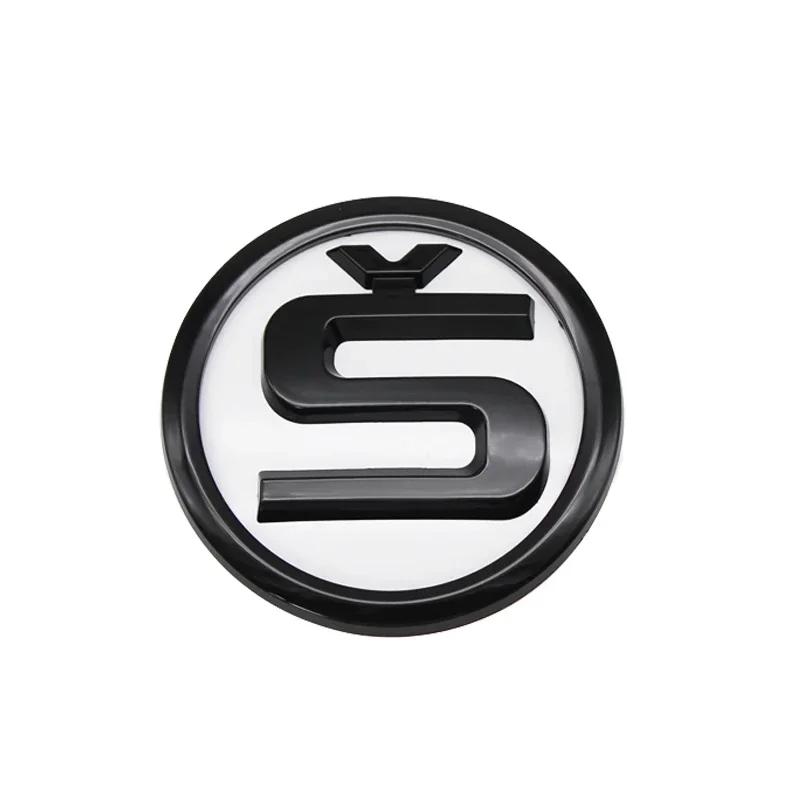 blcr1 For Skoda 8/9/10cm 3D Car Emblem Badge Hood Front Rear Trunk Logo For Skoda S Fabia 1 2 Octavia a7 RS Superb Rapid Yeti Karoq Vi