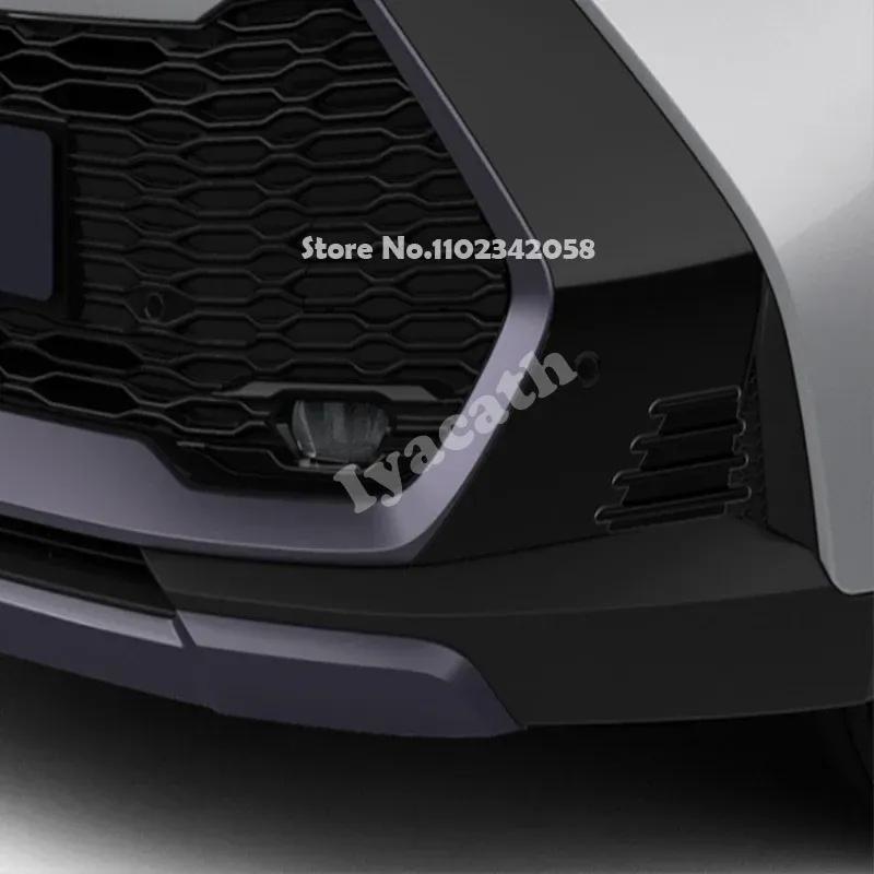 Для Toyota CHR C-HR 2024 2025 ABS Передний бампер противотуманная фара лампа вентиляционное отверстие направляющая декоративная панель крышка наклейки Внешние аксессуары