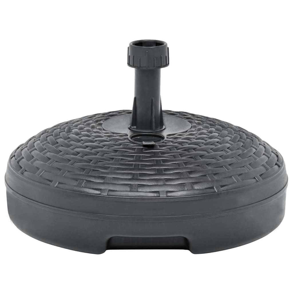 Sun Umbrella Base Sand Water 20 L Anthracite Plastic Rattan Look