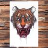 Realistic Dragons Fake Temporary Tattoo For Men Women Tribe Tigers Tattoos Stickers Spray Wolf Flowers Waterproof Tatoo Body Art