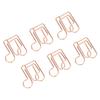 100pcs Paper Clips Multipurpose Innovative Cute Shape Rustproof Electroplating Metal Paperclips for