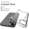 Case For iPhone 13 Silicone Shockproof Transparent + 2 Tempered Glass Screen Protectors