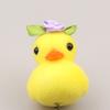 Милая флокированная маленькая желтая утка, плюшевая заколка для волос с животными, забавная весенняя клипса в виде утконоса, аксессуары, головной убор для детей