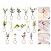 6Pcs Artificial Green Leaf Napkin Ring Party Serviette Buckles Napkin Holder Simple Wedding Table Decoration for Daily
