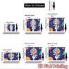 2D flat printing 2pcs Window Curtains Cute Astronaut Bear Space Digital Printed Polyester Drapes Seasonal Party & Holiday Decor