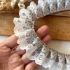 100x3,5 см Ткань с плиссировкой и кружевом в горошек Швейные аксессуары для одежды Воротник Подол Аксессуары для одежды Домашний текстиль Декор