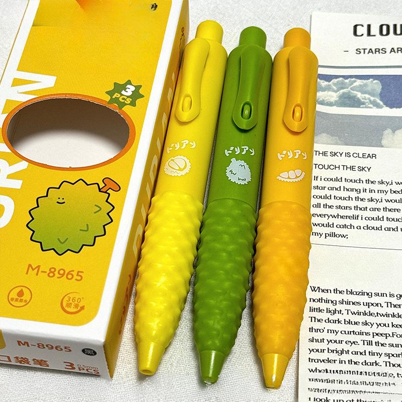 3 шт./кор. креативная гелевая ручка с запахом еды 0,5 мм, быстросохнущая, ручка для записей на экзамене, детский подарок, канцелярские принадлежности для школы