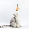 Bite resistance with Bell Pet Entertain Toy Cat Teaser Stick Kitten Teaser Wand Cat Feather Wand
