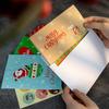 6 шт. Рождественские поздравительные открытки с рисунком, детские подарки, складные открытки, пустые внутри, поздравительные приглашения