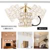 Cerdeco Aurora-Like Sparkle Pendant Light: Handcrafted Octagonal Crystal Glass Cut Like a Diamond, Equipped with PSE Certified E12, 180° Adjustable