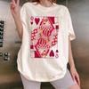 100% Cotton TOPS UNISEX TEES MENS WOMENS Comfort Colors Valentine T Shirt,Retro Vintage Graphic Tee,Queen of Hearts Shirt