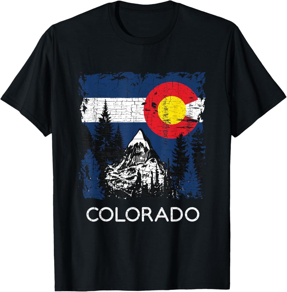 Colorado Flag Mountain T-Shirt