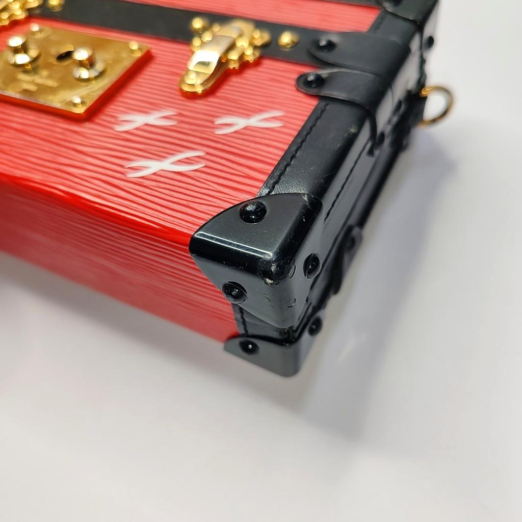 [Pre-Owned] Petite Malle Logo Hard Case Epi Leather Shoulder Crossbody Bag - Good #172DJQL