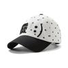 Smiley Star Baseball Big Head Hat Women's Face Versatile Star Polka Dot Cap