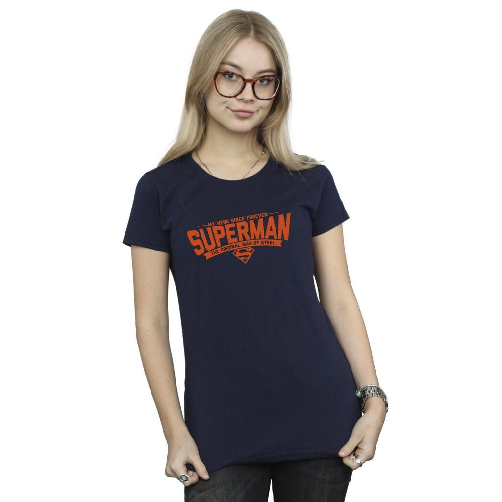 DC Comics Womens/Ladies Superman Hero Dad Cotton T-Shirt