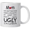 Мама Уродливые Дети День Матери День Благодарения Керамическая Кружка с Маркером для Кофе Бабушка Чайная Чашка Мама