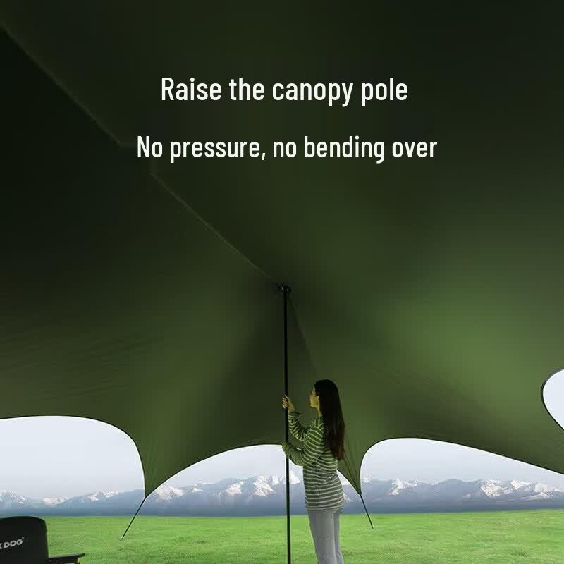 Black Dog Guy-Rope Free Camping Canopy