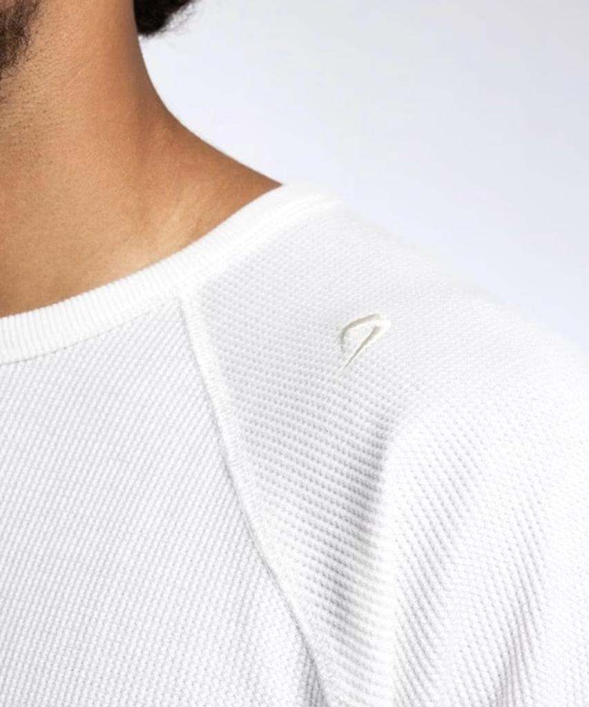 BOXRAW Toonero Raw Edge Crew Long Sleeve T-Shirt Bxrw-Recr [Stone]