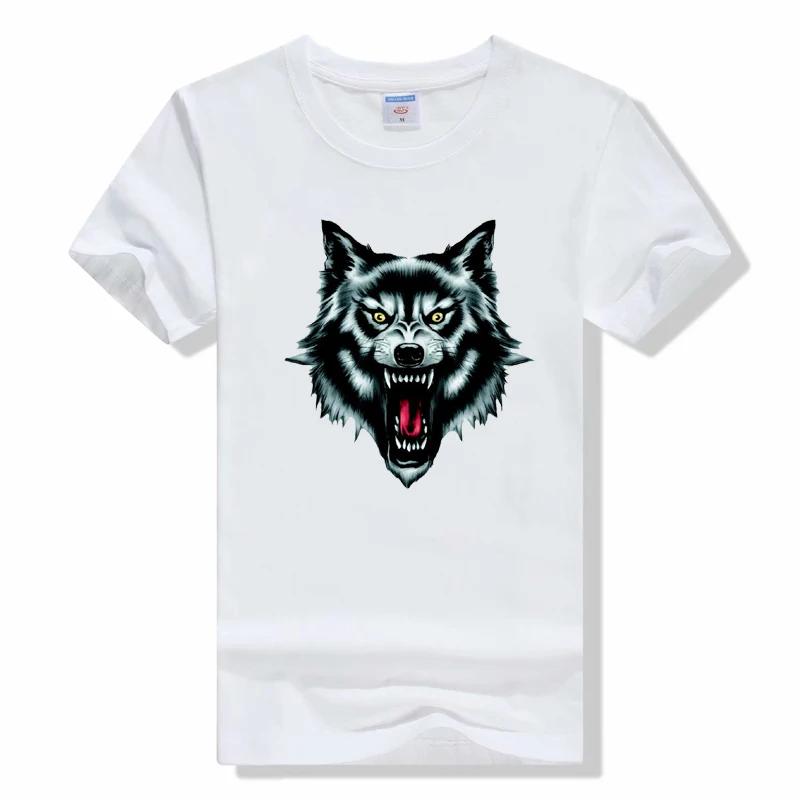 Футболка Bad Wolf мода Лето Волк узор Одежда Футболка Забавные Повседневные футболки Топы