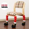 Anti-slip Table Feet Christmas Boots Polyester Santa Table Chair Leg Covers Christmas