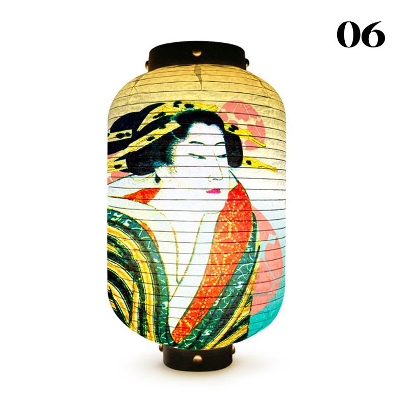 Уличный водонепроницаемый фонарь в японском стиле Ukiyo-e Bistro Ramen Restaurant Izakaya Sign Festival Party Wedding Decor Background