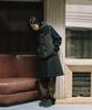 OHESHIO Padded Duffle Wool Coat, Navy