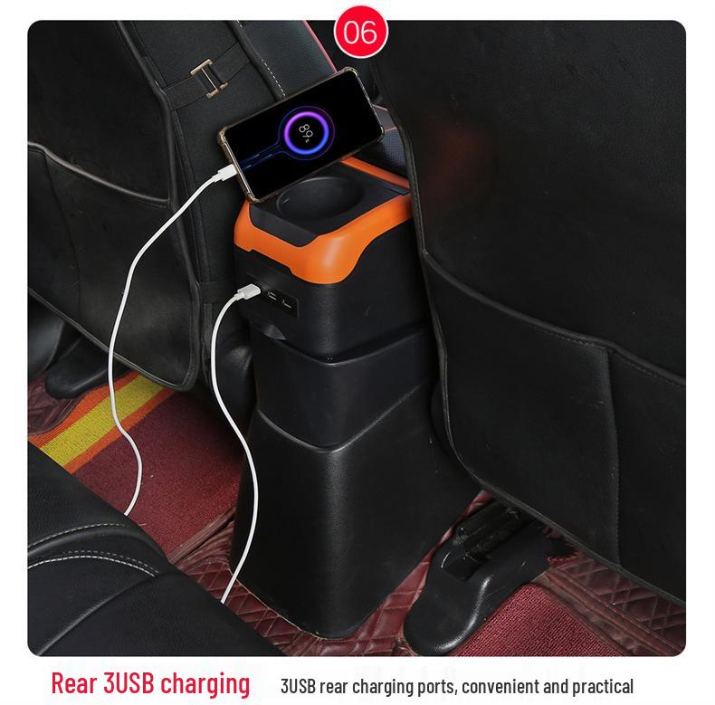 Compatible Armrest Box for Ford Fiesta - Central Console Modification Accessory