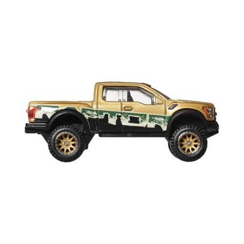 Hot Wheels Car Culture Off-Road 2017 Ford F150 Raptor Vehicle Toy, Gold, JBK70, for Ages 3 and Up