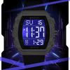 SANDA Sports Men's Digital Watches Waterproof Alarm Stopwatches Man Wristwatches Silicone Strap Military Big Dial Watches