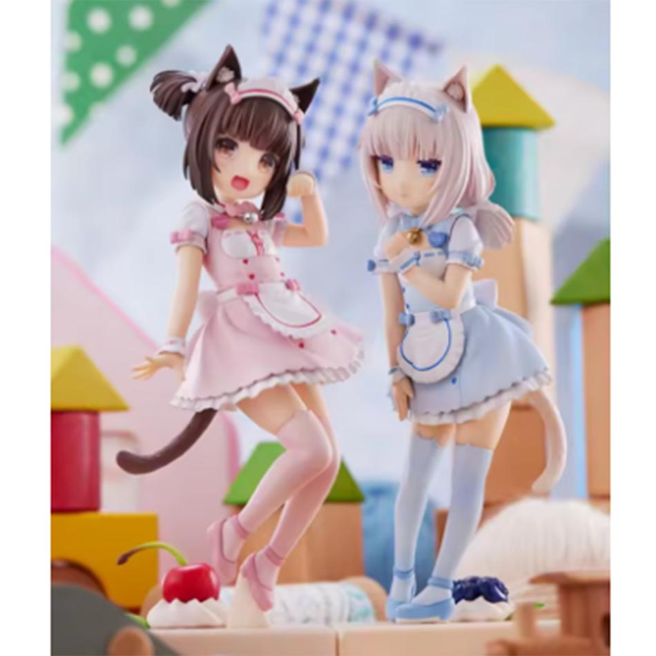18см фигурка аниме Nekopara кавайная девочка шоколад милая фигурка действия горничная ваниль фигурка ПВХ коллекционная модель кукла игрушки подарок