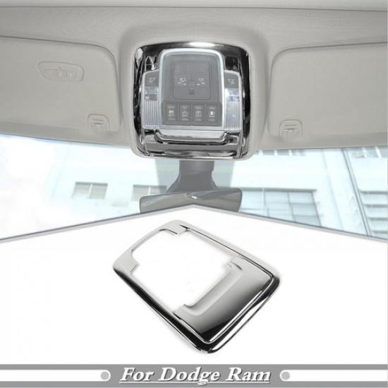 For -2024 Dodge Ram 3500/2500/1500 Chrome Roof Reading Lamp Light Cover Trim