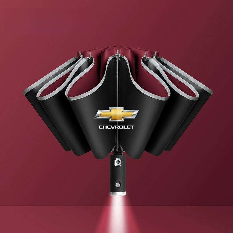 Автомобильный светодиодный свет Автоматически складывающийся ветрозащитный солнцезащитный зонт для Chevrolet Aveo Bolt Cavalier Cruze Onix Orlando Silverado Spark
