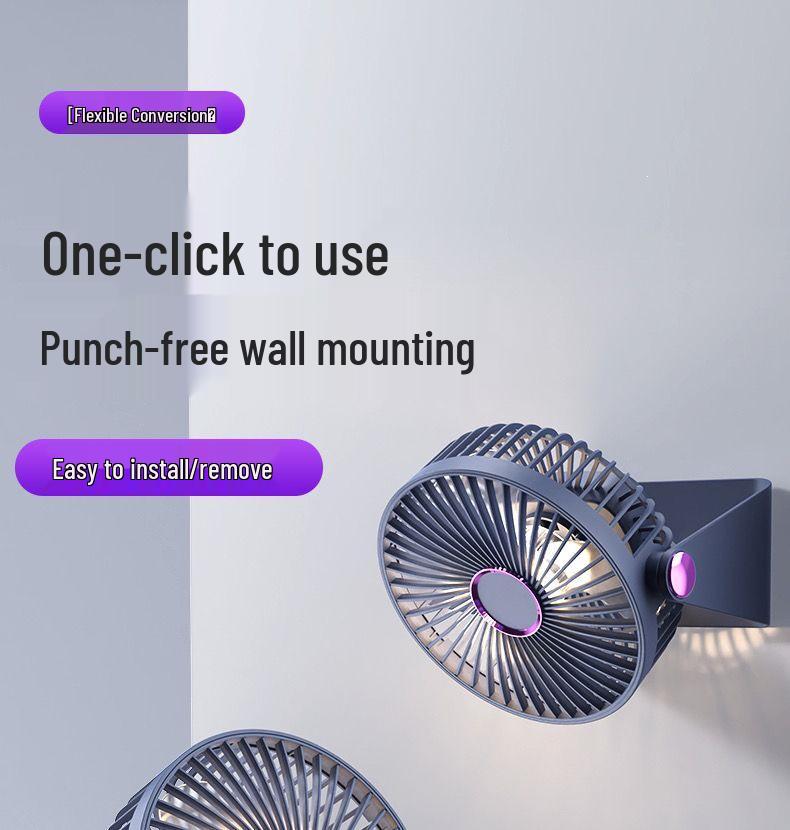Silent USB Desktop Fan for Dorms and Offices