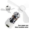 Portable Wireless Ceiling Fan Light 8000mAh Rechargeable Camping Fan with Remote Control Tent Fan for Outdoor Dorm Office Cooler