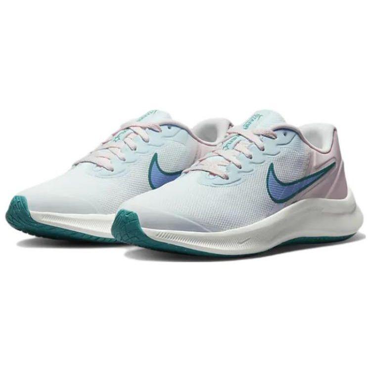 Nike Детские кроссовки Star Runner 3 GS White Pink Mineral Teal Pearl-Pink Cobalt-Bliss DA2776-102