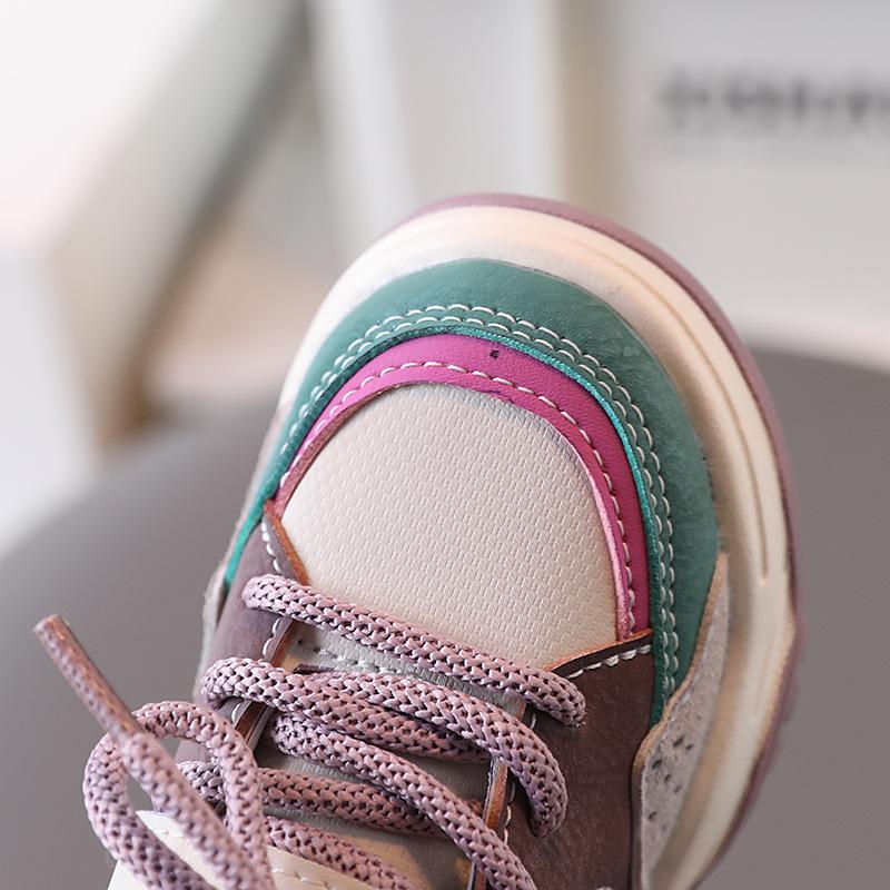 Детская повседневная обувь для мальчиков и девочек, для малышей, для маленьких детей, кроссовки для бега, спортивная обувь для скейтбординга, дышащая мода, весна 2024 г.