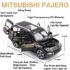 1/32 MITSUBISHI PAJERO литой игрушечный внедорожник автомобиль имитационная модель литые резиновые шины 6 дверей может открываться игрушечный автомобиль подарки для детей