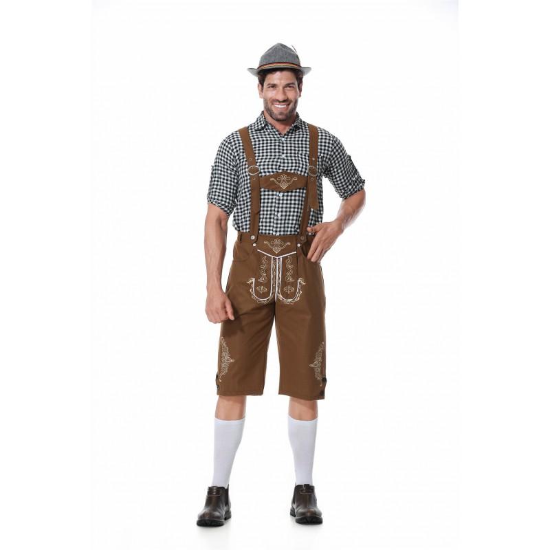 Mens Bavarian Traditional Oktoberfest Costume German Beer Festival Workwear