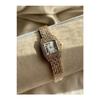 Zetro Vintage Square Stone Model Roman Numbers Metal Women's Watch