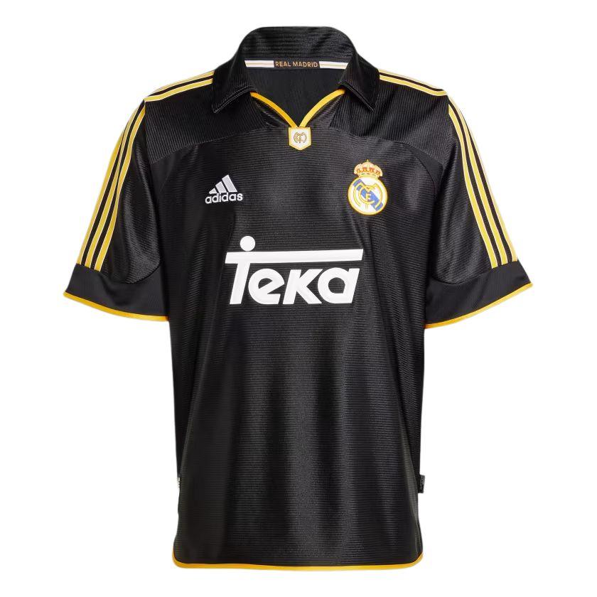 adidas Реал Мадрид 99/00 Гостевая футболка Черно-золотая Мужская JW1992