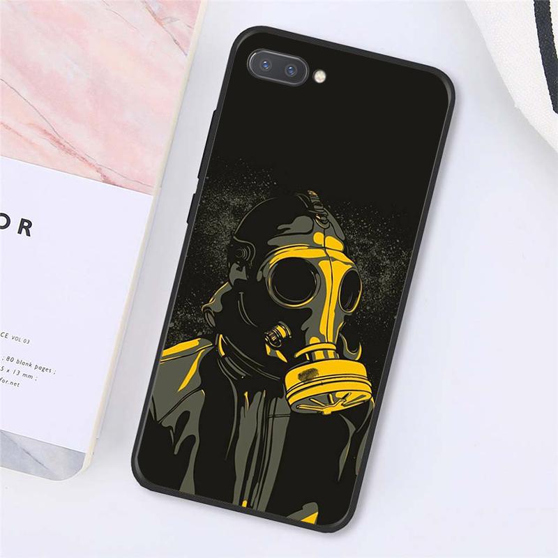 DJ Man Неоновая Маска Противогаз Мальчик Чехлы Для Телефонов Для Huawei Honor 7C 7A 8X 9X 8A 10i 20S 8C 8S 9A 9S 10X lite