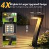 4PCS Bright Warm Solar Outdoor Lights Lawn Path Spotlight for Yard Driveway Walkway Patio Decor