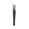 Slanted Tip Feather Clip Eyebrow Tweezer for Plucking & Eyelash Extension