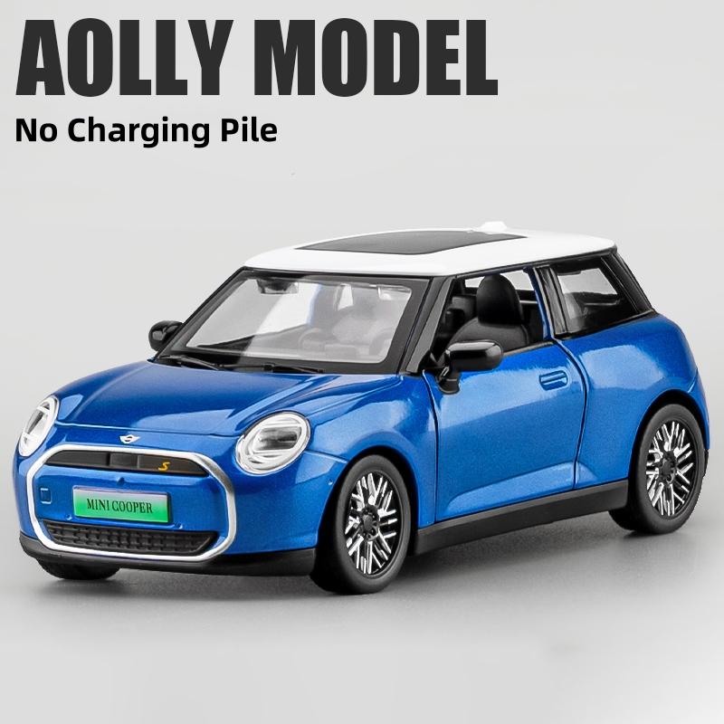 1:28 BMW Mini Cooper Electric 2024 Alloy Model Car Toy Diecasts Metal Casting Sound and Light Car Toys For Children Vehicle